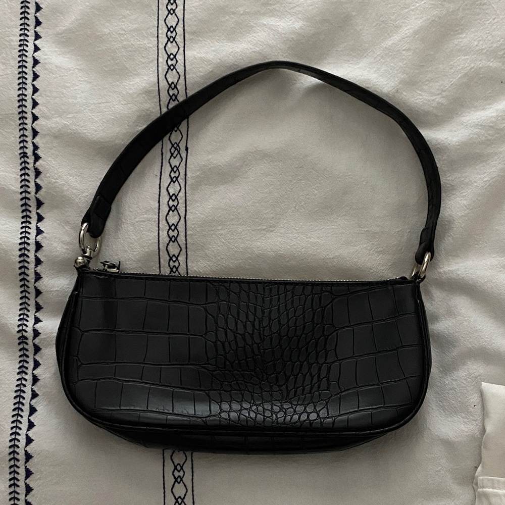 Urban Outfitters Black Embossed Shoulder Bag